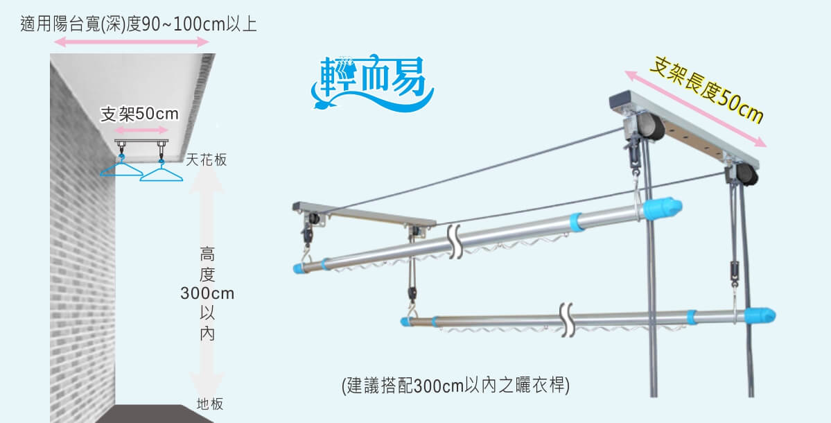 二桿式尺寸及適用場地