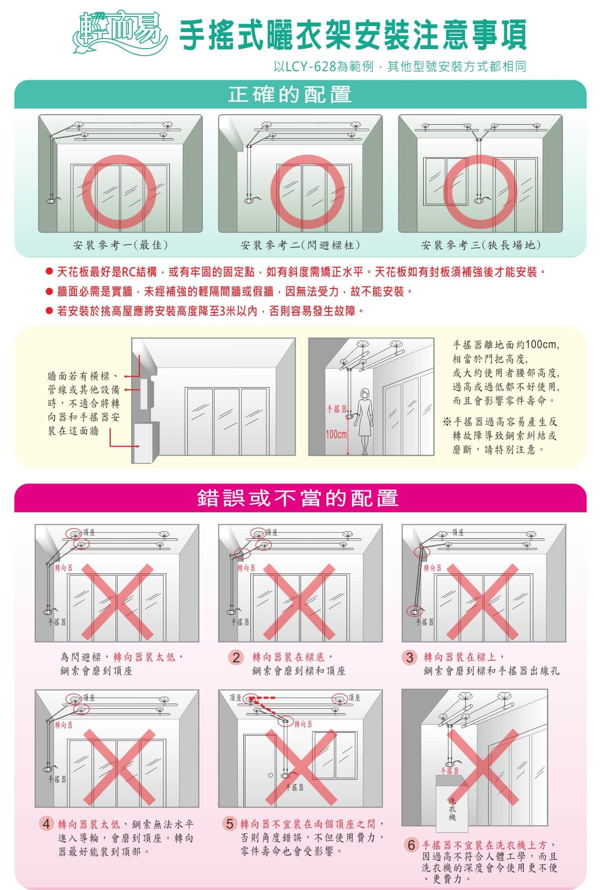 手搖安裝注意事項